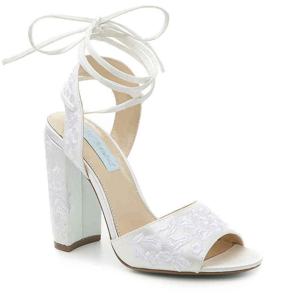 I DO blue Betsey Johnson Raine block heels :-)